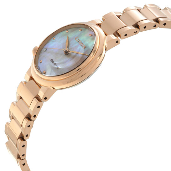 Citizen L Eco-Drive Mother of Pearl Dial Ladies Watch EM0919-85Y