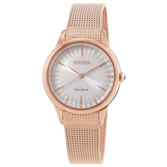 Citizen Ex1153-54d Women\'s Eco Drive Gold Tone Watch MSRP $250 Citizen Ex1153-54d Women main image 2