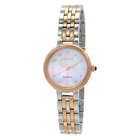 Citizen L White Classic Eco-Drive Dial Ladies Watch EM0996-84Y