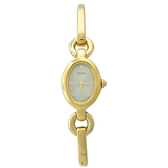 Citizen Ladies Eco-Drive Gold-Tone Silhouette Bangle Watch EG2412-52P - 546x546