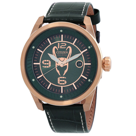 Citizen Loki Marvel Green Dial Men's Watch AW1363-06W 013205160462