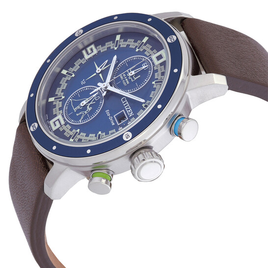 Citizen Eco-Drive Luke Skywalker – Orologio Analogico Da Uomo Con Cinturino In Pelle Marrone, CA0768-07W
