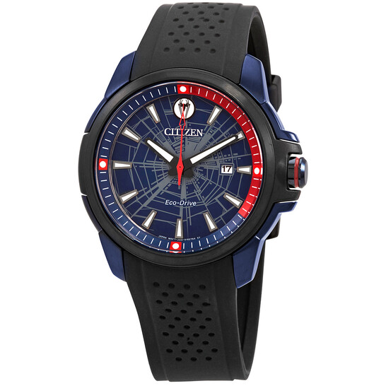 Citizen Marvel Spider-Man Blue Dial Men's Watch AW1156-01W