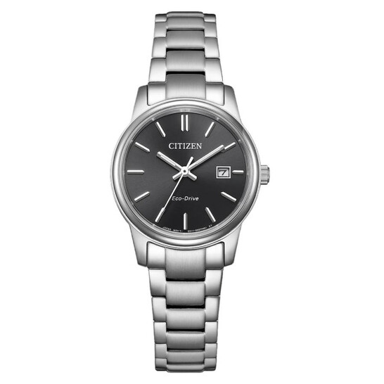 Citizen Pair Eco-Drive Black Dial Ladies Watch EW2318-90E