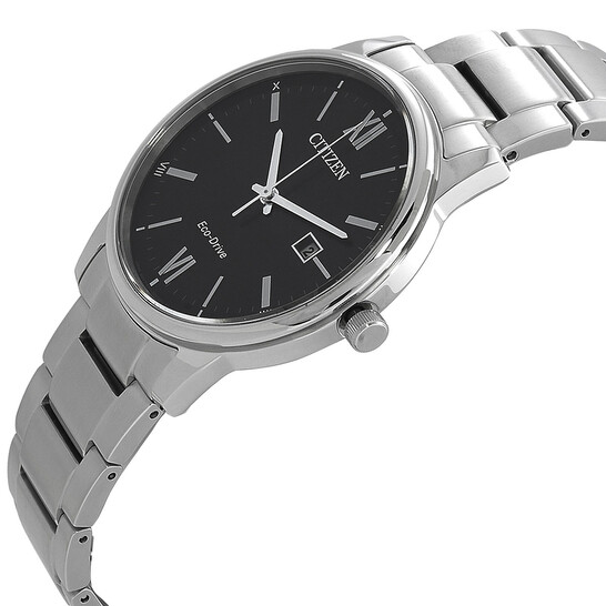 Citizen Pair Eco-Drive Black Dial Men's Watch BM6978-77E