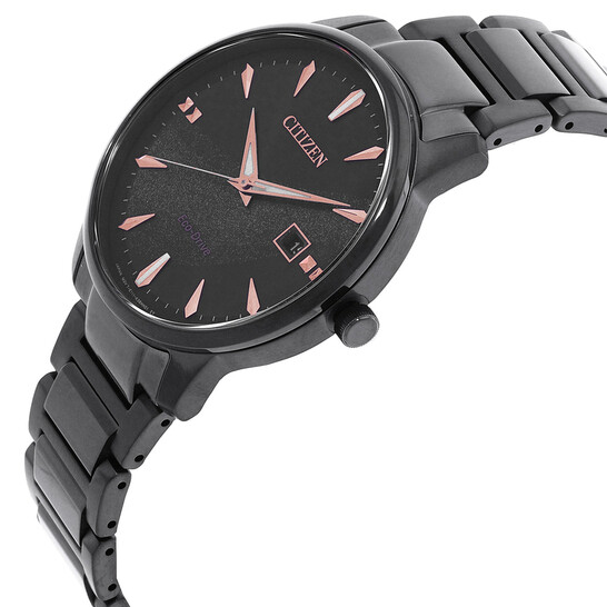 Citizen Pair Eco-Drive Black Dial Men's Watch BM7595-89E