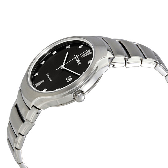 Citizen Paradigm Black Diamond Dial Men's Steel Watch AW1550-50E - 546x546 Image #2