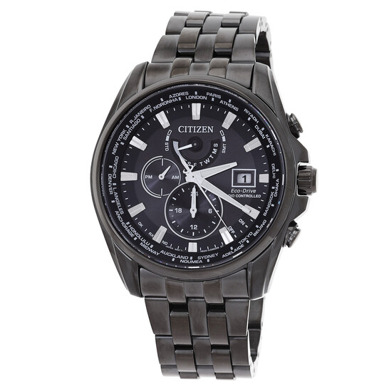 Citizen Perpetual Alarm Chronograph Quartz Black Dial Men's Watch