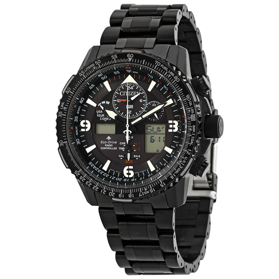 O*Z様 CITIZEN Eco-Drive ブラック腕時計 Citizen Promaster Skyhawk A-T Solar Watch with Black Dial