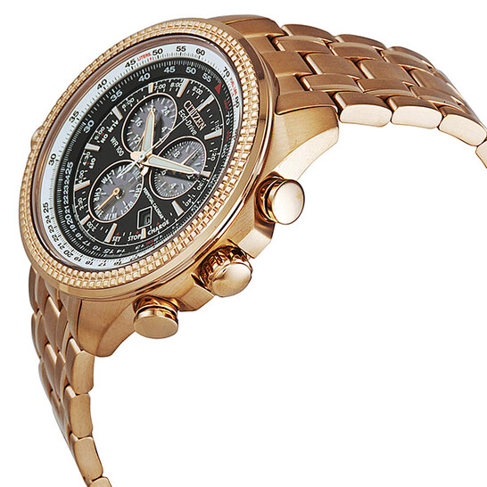 Citizen Perpetual Calendar Chronograph Black Dial Rose Gold-Tone