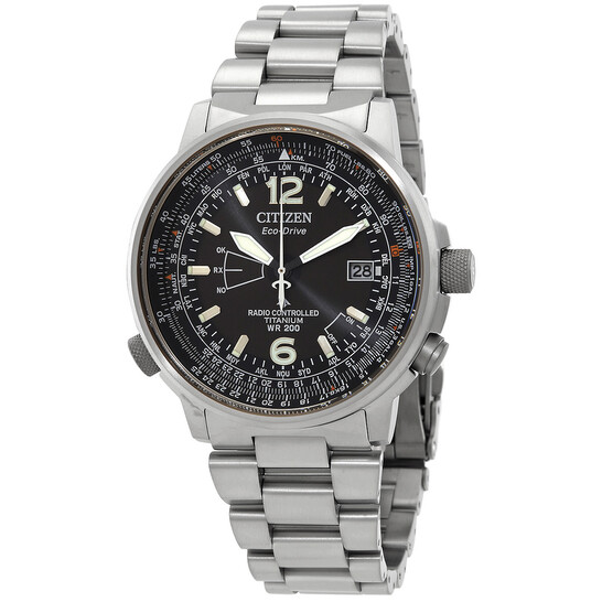 CITIZEN　ECO-DRIVEradio controlled メンズ腕時計 Citizen Eco Drive Titanium Radio Controlled Moonphase Men's