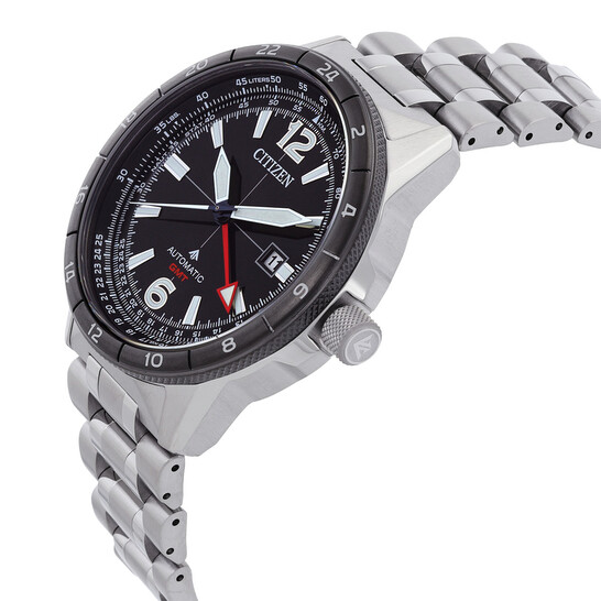 Montre Citizen Automatique NB6046-59E - Cadran Noir, Bracelet Acier Inoxydable - Garantie 2 Ans