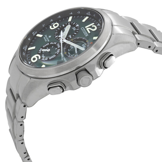 Citizen Promaster Land Chronograph Green Dial Men's Watch CB5921