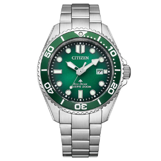 Citizen Promaster Marine Green Dial Watch BN0269-50W 4974374345868