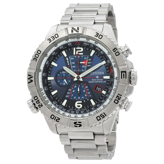Citizen Promaster Navihawk A-T Chronograph Blue Dial Men's Watch