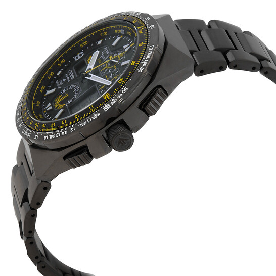 Citizen Promaster Skyhawk A-T Chronograph GMT Black Dial Men's
