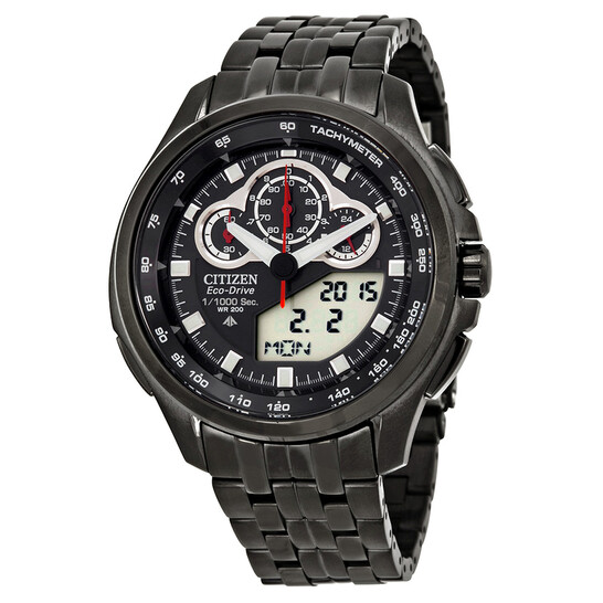 Citizen Promaster SST Eco Drive Black Dial Grey PVD Mnes Watch JW0097-54E - 546x546