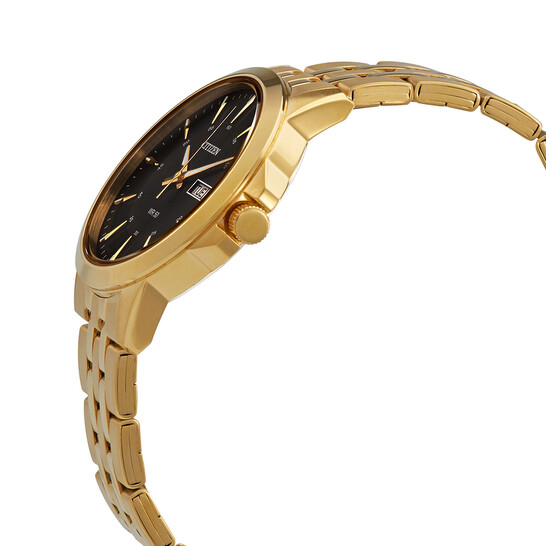 Citizen Quartz Black Dial Gold-tone Men's Watch BF2013-56E