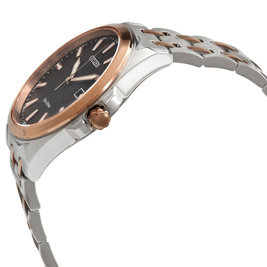 Citizen Peyten Eco-Drive Black Dial Two-tone Men's Watch BM7536