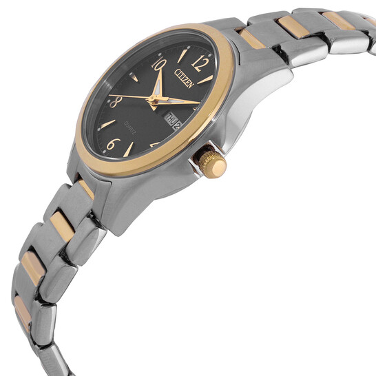Citizen Quartz Black Dial Two-Tone Ladies Watch EQ0614-52E  display picture 1