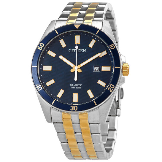 Citizen Quartz Blue Dial Two-tone Men's Watch BI5054-53L