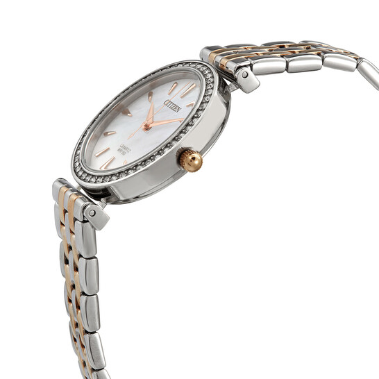 Citizen Quartz Crystal Mother of Pearl Dial Ladies Watch