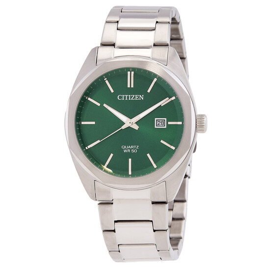 Citizen Quartz Green Dial Watch BI5110-54X 8018225040536 - Watches