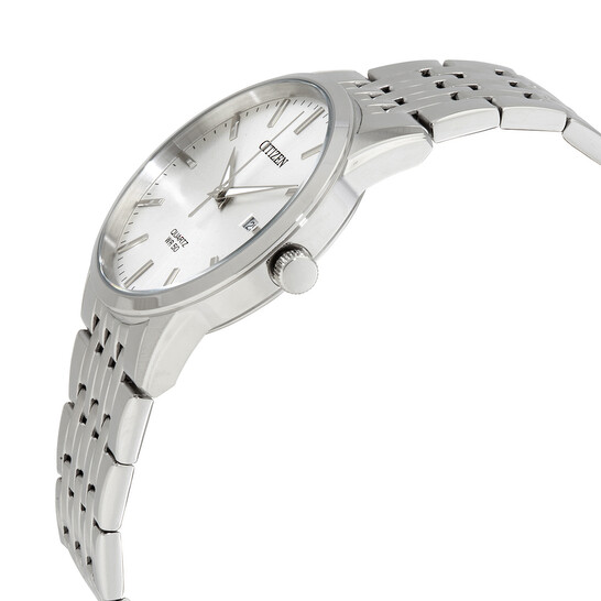 Citizen Orologio Uomo Al Quarzo BI5000-52L - Cassa In Acciaio 39mm, Quadrante Blu, Cinturino In Acciaio, 5 BAR
