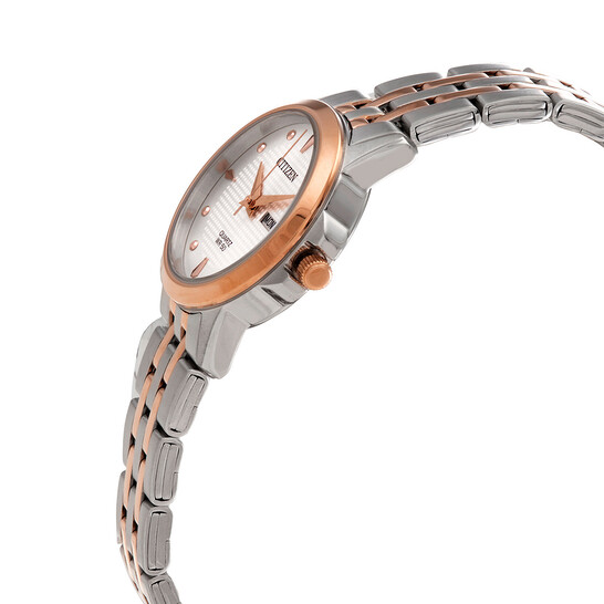 Citizen Women\'s Watch EQ0605-53A Quartz Silver Rose Gold Stainless Steel 28mm Citizen Women main image 4