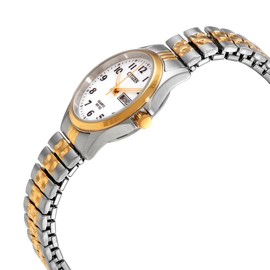 Citizen Quartz White Dial Stainless Steel Expansion Ladies  display picture 2