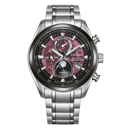 Citizen Tsuki-yomi A-T Eco-Drive Perpetual Red Dial Men's