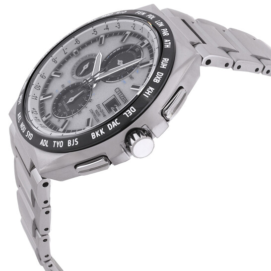 Citizen Radio-Controlled Perpetual World Time Silver Dial Men's