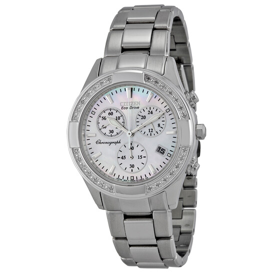 Citizen Regent Eco-Drive Chronograph Diamond Mother of Pearl  display picture 1