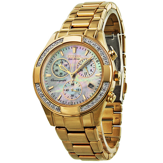 Citizen Regent Eco-Drive Chronograph Diamond Mother of Pearl  display picture 3