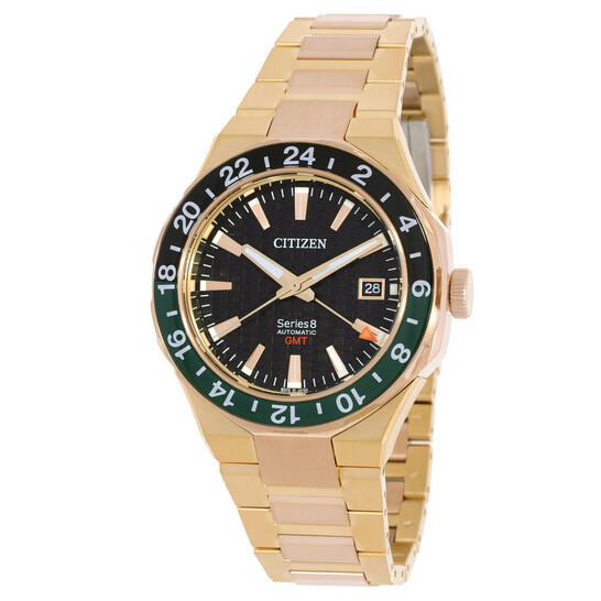 Citizen Series8 880 GMT Automatic Black Dial Men's Watch