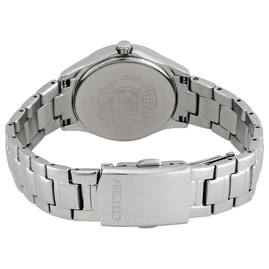 Citizen Silhouette Crystal Eco-Drive Blue Dial Stainless Steel Ladies Watch FE1140-86L - 546x546 Image #3