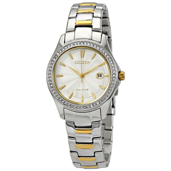 Citizen Silhouette Crystal Silver Dial Ladies Watch Set FE1144-69A - 546x546 Image #2
