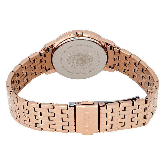 Citizen Silhouette Crystal White Mother of Pearl Dial Ladies Watch EX1483-50D - 546x546 Image #3