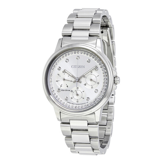 Citizen Silhouette Eco-Drive Multi-Function Silver Dial Ladies Watch FD2040-57A Citizen Silhouette Eco-Drive Multi-Function Silver Dial Ladies Watch FD2040-57A - 546x546