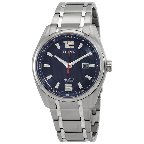 Citizen Super Titanium Eco-Drive Blue Dial Men's Watch AW1240-57M
