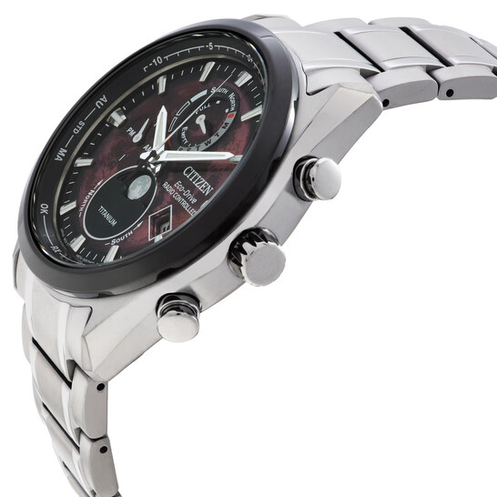 Citizen Tsuki-Yomi A-T Moon Phase Red Dial Men's Watch BY1018-55X