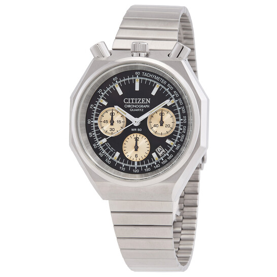 Citizen Tsuno Chronograph Quartz Black Dial Men's Watch AN3700-54E