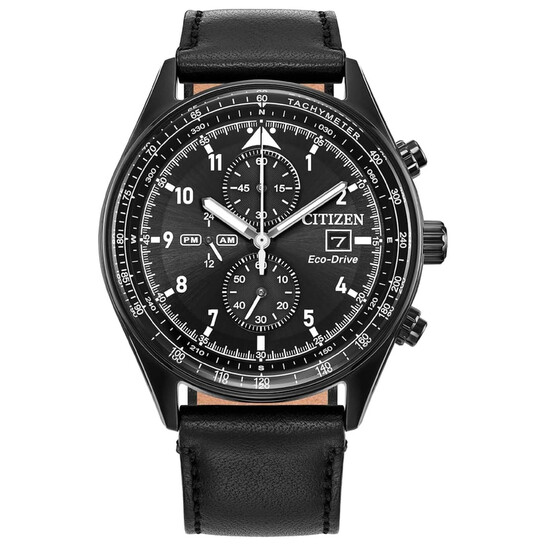 Citizen Weekender Chronograph Quartz Black Dial Men's Watch CA0775