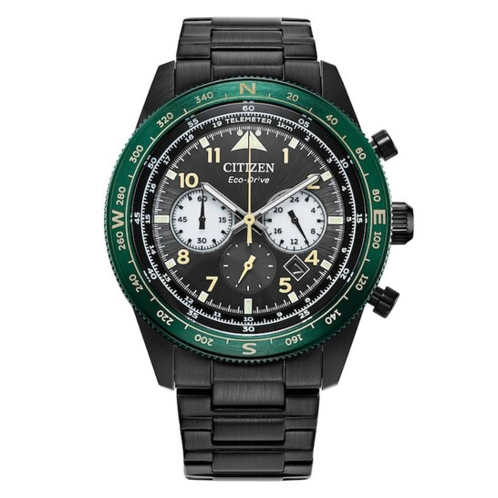 Citizen Weekender Sport Chronograph Black Dial Men's Watch CA4555