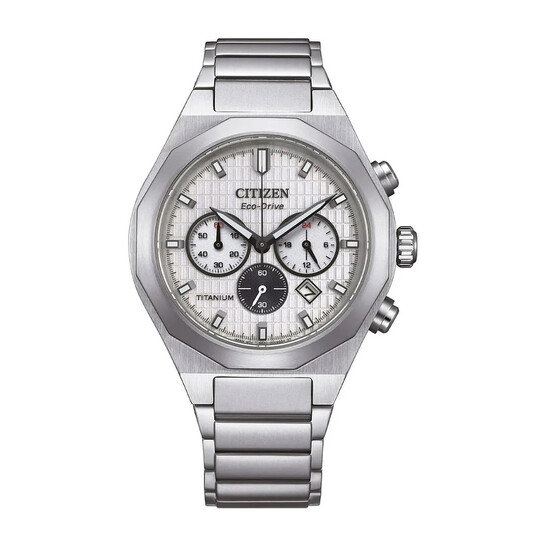 Citizen Zenshin Senkei Chronograph Silver Dial Watch CA4690-51A