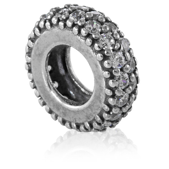Pandora Clear Sparkle Spacer Charm In Sterling Silver 791359CZ