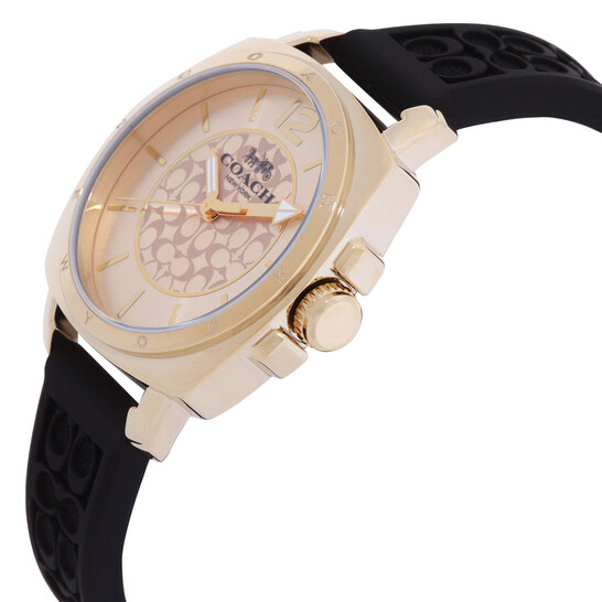 Coach Boyfriend Quartz Gold Dial Ladies Watch 14503980 - Watches