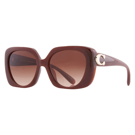 Coach Brown Gradient Square Ladies Sunglasses HC8422U 584174  display picture 3