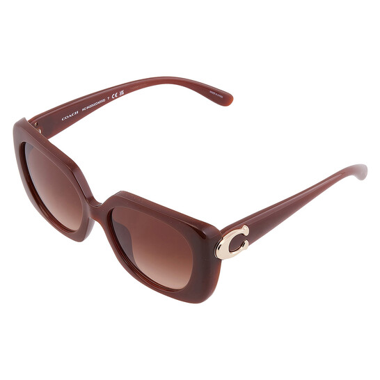 Coach Brown Gradient Square Ladies Sunglasses HC8422U 584174  display picture 1