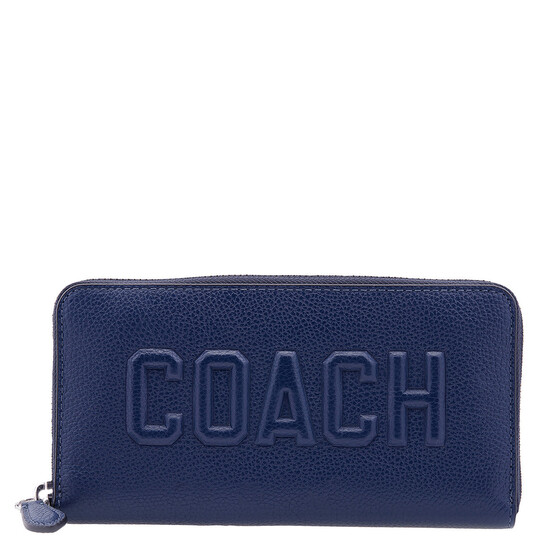 Coach Deep Blue Accordion Wallet With Coach Graphic CW715 DEB